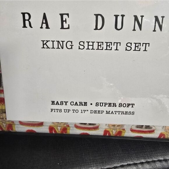 Rae Dunn Christmas 2024 Nutcracker King size Sheet Set, New - Picture 3 of 5
